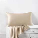 Beige Silk Pillowcases Canada