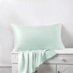 Light Cyan Silk Pillowcases Canada