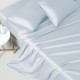 Alice Blue 22 Momme Mulberry Silk Flat Sheet Canada Alice Blue 22 Momme Mulberry Silk Flat Sheet Canada