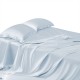 Alice Blue 22 Momme Mulberry Silk Flat Sheet Canada Alice Blue 22 Momme Mulberry Silk Flat Sheet Canada