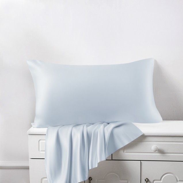 Alice Blue Envelope 22 Momme Mulberry Silk Pillowcase Canada Alice Blue Envelope 22 Momme Mulberry Silk Pillowcase Canada