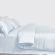 Alice Blue 3 PCS 22 Momme Mulberry Silk Duvet Cover Set Canada