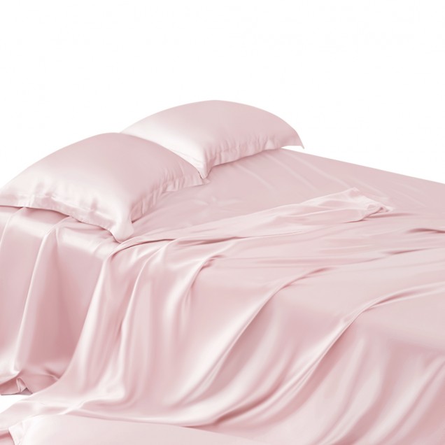 Baby Pink 22 Momme Mulberry Silk Flat Sheet Canada Baby Pink 22 Momme Mulberry Silk Flat Sheet Canada