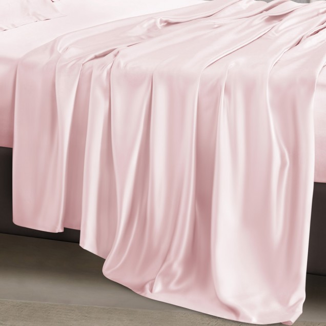 Baby Pink 22 Momme Mulberry Silk Flat Sheet Canada Baby Pink 22 Momme Mulberry Silk Flat Sheet Canada