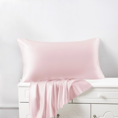 Baby Pink 22 Momme Mulberry Silk Pillowcase with Hidden Zipper Canada