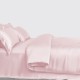 Baby Pink 3 PCS 22 Momme Mulberry Silk Duvet Cover Set Canada