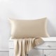Beige 22 Momme Mulberry Silk Pillowcase with Hidden Zipper Canada Beige 22 Momme Mulberry Silk Pillowcase with Hidden Zipper Canada