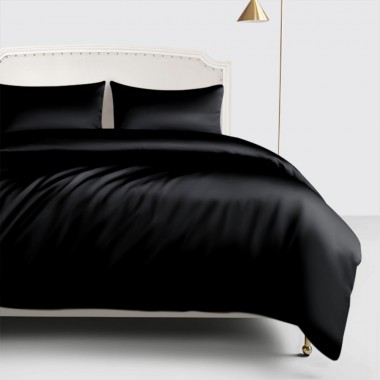 Black 22 Momme Mulberry Silk Duvet Cover Canada