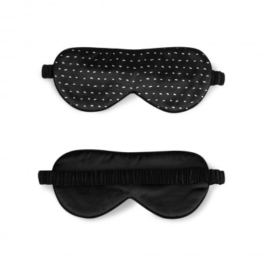 Black Dot Silk Sleep Mask Canada