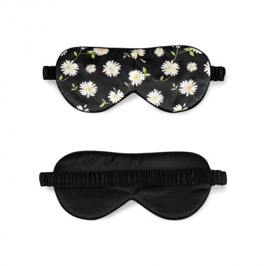 Black Flower Silk Sleep Mask Canada