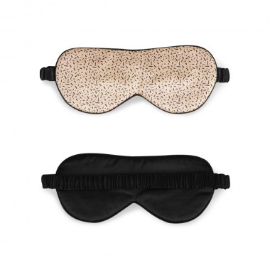 Black & Gold Silk Sleep Mask Canada