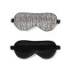 Black & Silver Silk Sleep Mask Canada