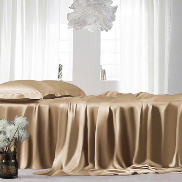 Cappuccino 22 Momme Mulberry Silk Sheet Set Canada Cappuccino 22 Momme Mulberry Silk Sheet Set Canada
