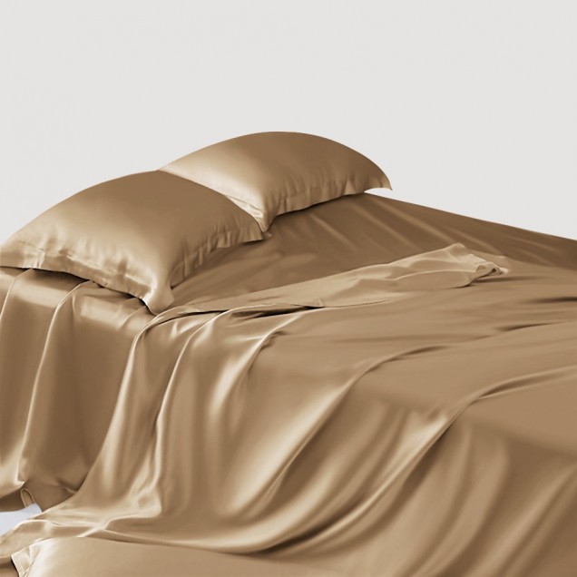 Cappuccino 22 Momme Mulberry Silk Sheet Set Canada Cappuccino 22 Momme Mulberry Silk Sheet Set Canada