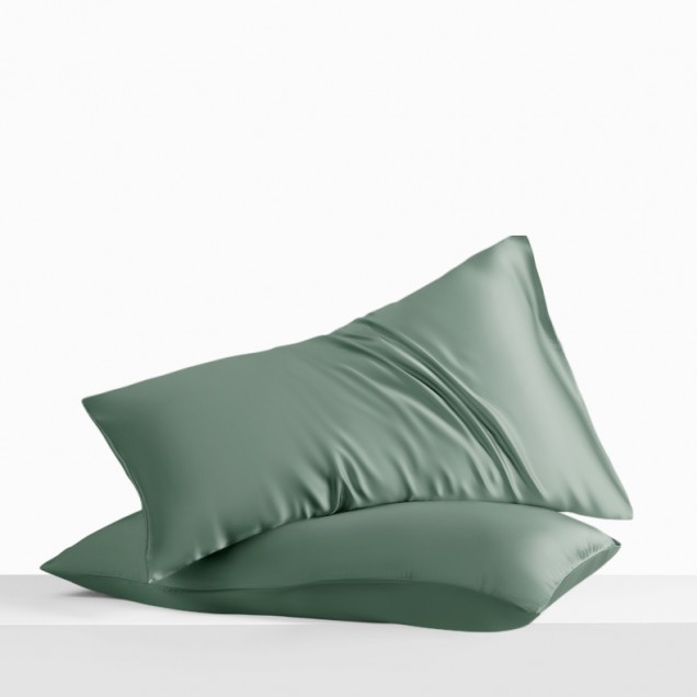 Celadon Green Envelope 22 Momme Mulberry Silk Pillowcase Canada Celadon Green Envelope 22 Momme Mulberry Silk Pillowcase Canada