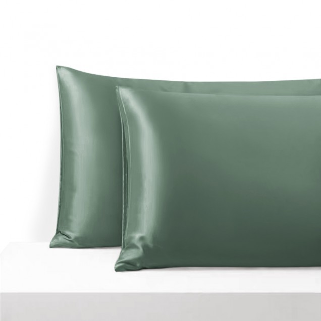 Celadon Green Envelope 22 Momme Mulberry Silk Pillowcase Canada Celadon Green Envelope 22 Momme Mulberry Silk Pillowcase Canada