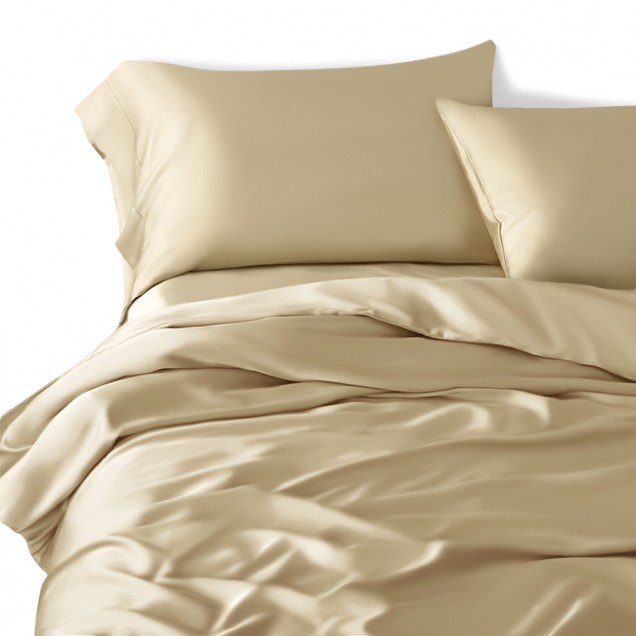 Champagne 22 Momme Mulberry Silk Duvet Cover Canada Champagne 22 Momme Mulberry Silk Duvet Cover Canada