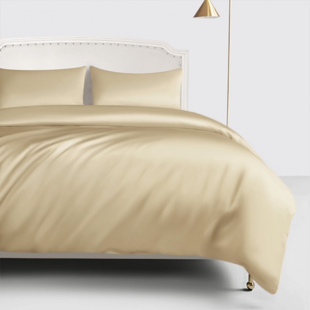 Champagne 22 Momme Mulberry Silk Duvet Cover Canada Champagne 22 Momme Mulberry Silk Duvet Cover Canada
