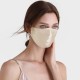 Champagne & White Double-Sided 22 Momme Silk Face Mask Canada