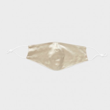 Champagne & White Double-Sided 22 Momme Silk Face Mask Canada