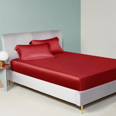 Cherry 22 Momme Mulberry Silk Fitted Sheet Canada