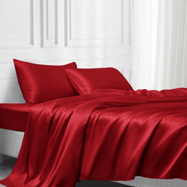 Cherry 22 Momme Mulberry Silk Flat Sheet Canada Cherry 22 Momme Mulberry Silk Flat Sheet Canada