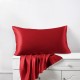 Cherry 22 Momme Mulberry Silk Pillowcase with Hidden Zipper Canada Cherry 22 Momme Mulberry Silk Pillowcase with Hidden Zipper Canada