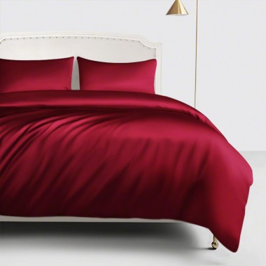 Claret 22 Momme Mulberry Silk Duvet Cover Canada