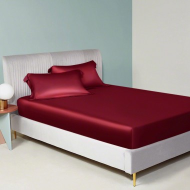 Claret 22 Momme Mulberry Silk Fitted Sheet Canada