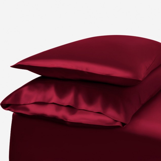 Claret Envelope 22 Momme Mulberry Silk Pillowcase Canada Claret Envelope 22 Momme Mulberry Silk Pillowcase Canada