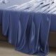 Dark Blue 22 Momme Mulberry Silk Flat Sheet Canada Dark Blue 22 Momme Mulberry Silk Flat Sheet Canada
