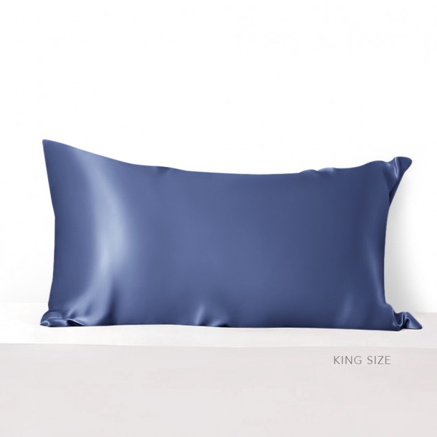 Dark Blue Envelope 22 Momme Mulberry Silk Pillowcase Canada Dark Blue Envelope 22 Momme Mulberry Silk Pillowcase Canada