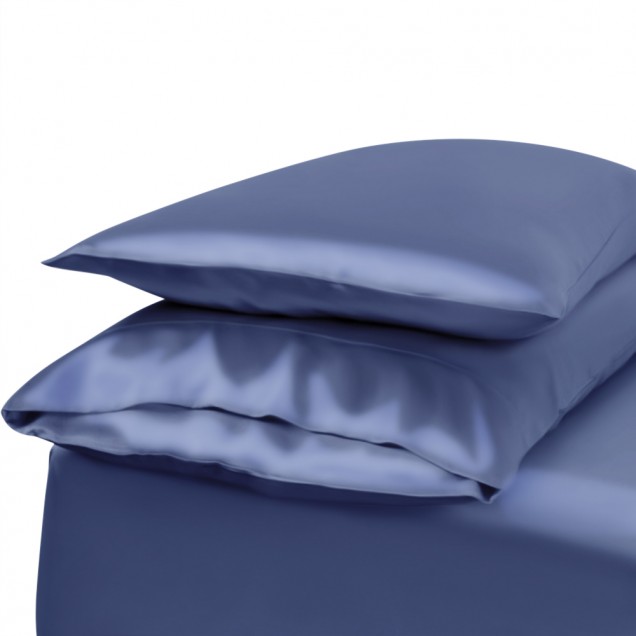 Dark Blue Envelope 22 Momme Mulberry Silk Pillowcase Canada Dark Blue Envelope 22 Momme Mulberry Silk Pillowcase Canada