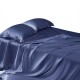 Dark Blue 22 Momme Mulberry Silk Sheet Set Canada Dark Blue 22 Momme Mulberry Silk Sheet Set Canada