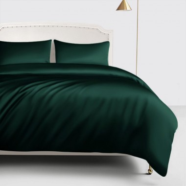 Dark Green 22 Momme Mulberry Silk Duvet Cover Canada