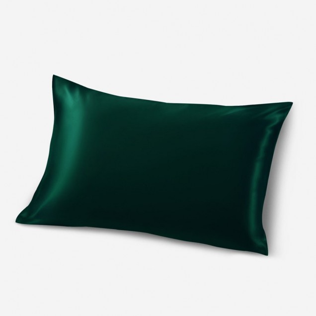 Dark Green Envelope 22 Momme Mulberry Silk Pillowcase Canada Dark Green Envelope 22 Momme Mulberry Silk Pillowcase Canada