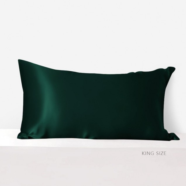 Dark Green Envelope 22 Momme Mulberry Silk Pillowcase Canada Dark Green Envelope 22 Momme Mulberry Silk Pillowcase Canada
