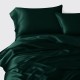 Dark Green 3 PCS 22 Momme Mulberry Silk Duvet Cover Set Canada Dark Green 3 PCS 22 Momme Mulberry Silk Duvet Cover Set Canada