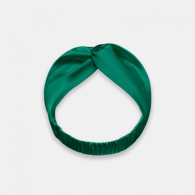 Dark Green Mulberry Silk Headband Canada Dark Green Mulberry Silk Headband Canada