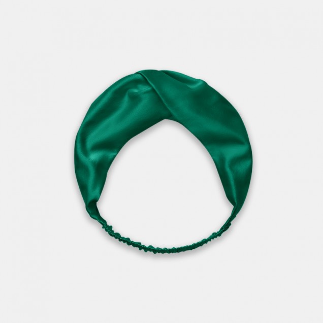 Dark Green Mulberry Silk Headband Canada Dark Green Mulberry Silk Headband Canada