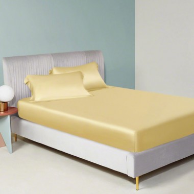 Gold 22 Momme Mulberry Silk Fitted Sheet Canada