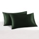 Hunter Green 22 Momme Mulberry Silk Pillowcase with Hidden Zipper Canada Hunter Green 22 Momme Mulberry Silk Pillowcase with Hidden Zipper Canada