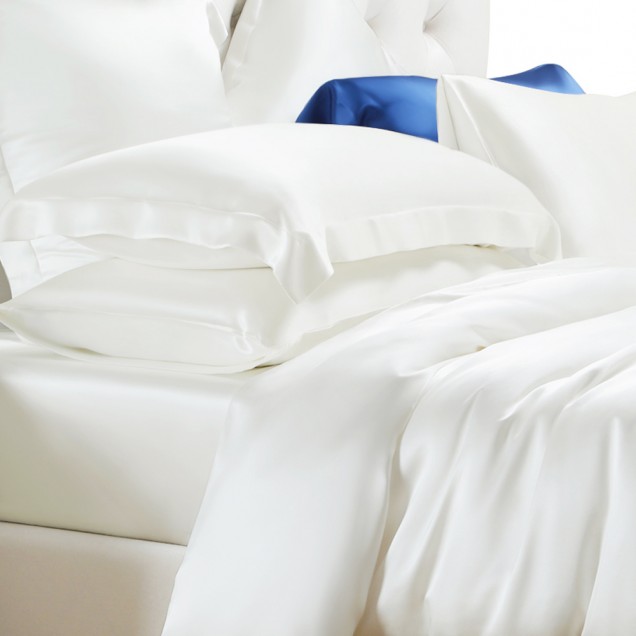 Ivory 22 Momme Mulberry Silk Fitted Sheet Canada Ivory 22 Momme Mulberry Silk Fitted Sheet Canada