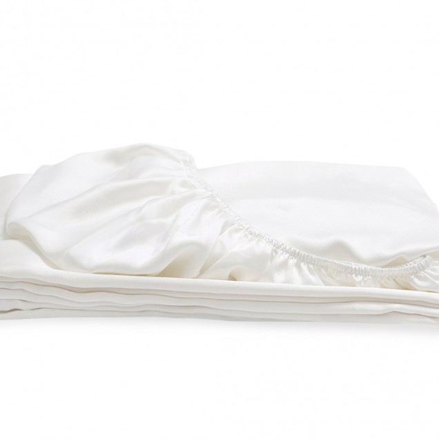 Ivory 22 Momme Mulberry Silk Fitted Sheet Canada Ivory 22 Momme Mulberry Silk Fitted Sheet Canada