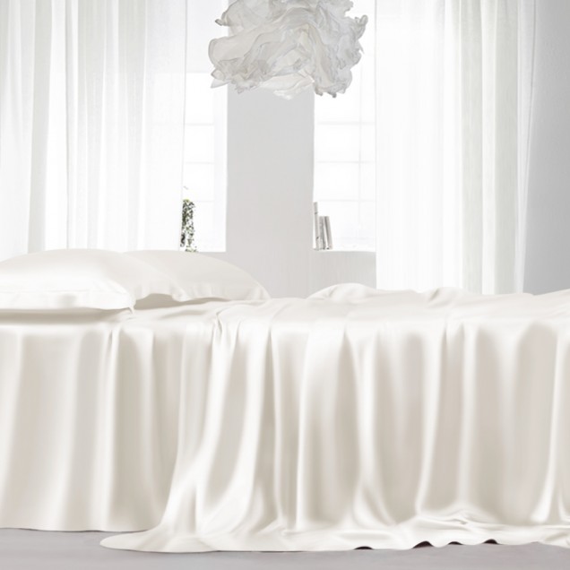 Ivory 22 Momme Mulberry Silk Flat Sheet Canada Ivory 22 Momme Mulberry Silk Flat Sheet Canada