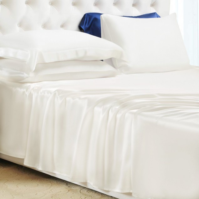 Ivory 22 Momme Mulberry Silk Flat Sheet Canada Ivory 22 Momme Mulberry Silk Flat Sheet Canada