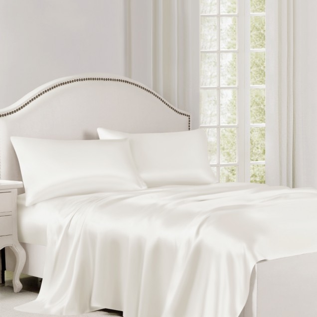 Ivory 22 Momme Mulberry Silk Flat Sheet Canada Ivory 22 Momme Mulberry Silk Flat Sheet Canada