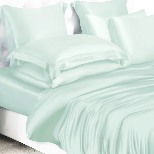 Light Cyan 22 Momme Mulberry Silk Duvet Cover Canada Light Cyan 22 Momme Mulberry Silk Duvet Cover Canada