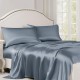 Misty Blue 22 Momme Mulberry Silk Flat Sheet Canada Misty Blue 22 Momme Mulberry Silk Flat Sheet Canada