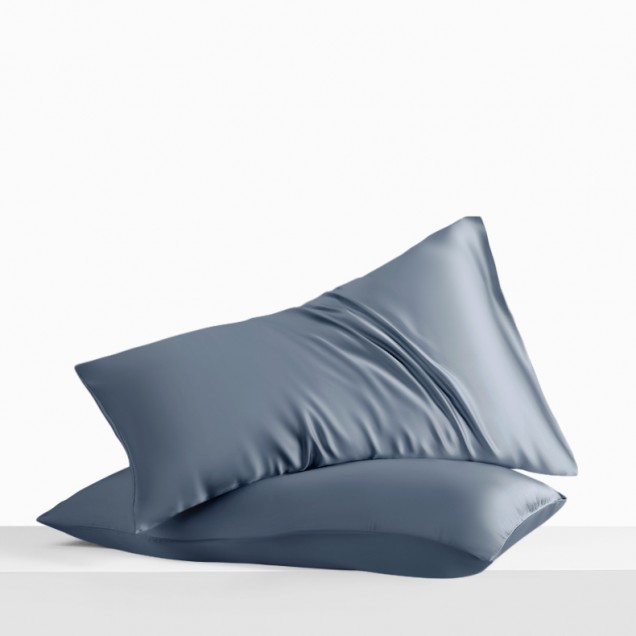 Misty Blue Envelope 22 Momme Mulberry Silk Pillowcase Canada Misty Blue Envelope 22 Momme Mulberry Silk Pillowcase Canada